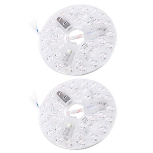 Hyuduo LED Ceiling Fan Light Module, 5.3 Inch Round LED Light Retrofit Kit with 3 Adjustable Color Temperatures, for Ceiling Fan Pendant Wall