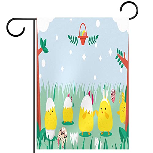 Drapeau de jardin de bienvenue oiseau de Pâques pour embellir votre pelouse au printemps
