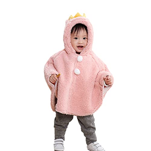 Holiberty Winter Kids Clothes Baby Warm Hooded Cape Cute Car Seat Fleece Cloak Snowsuit Outwear Outdoor Shawl Coat Poncho2