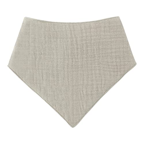 Aloonii Organic Cotton Muslin Dribble Bandana Style Bibs (Neutral) 3 pack - Image 5