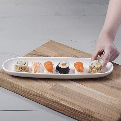 WM Bartleet & Sons 1750 T175 Traditional Porcelain Baguette, Bread and Party Serving Plate 36cm – White - Image 4