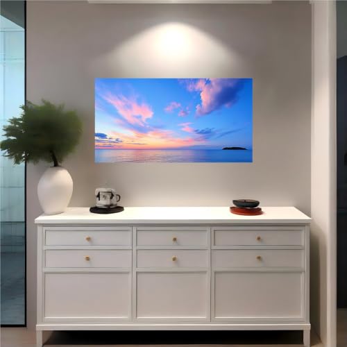 Vinilo pared puesta de sol para tapar imperfecciones sin obras 3