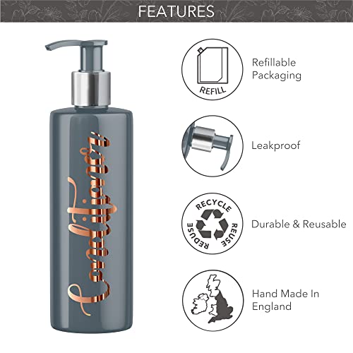 Print Maniacs Grey Mrs Hinch Inspired Personalised 500ml Pump Bottles Bathroom Lotion Kitchen Set Shampoo Conditioner Body Wash (Set 6) (Copper) - Image 4