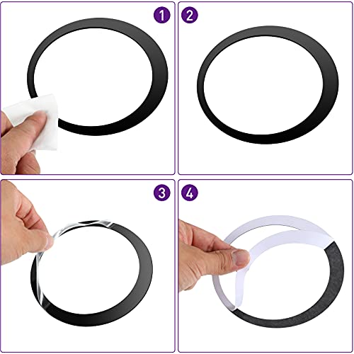 72 Pieces Acrylic Circle Mirror Wall Sticker Round Wall Decor Decals Removable Diy Adhesive Circle Wall Decals For Living Room Bedroom Home Decoration (Black And Silver And Gold) #TOP3