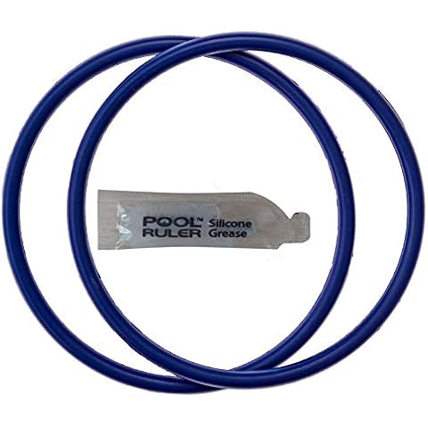 Pool Ruler R172009 Chlorine Resistant VITON O-Ring 2 Pack + Lubricant for Pentair Rainbow Chlorinator 300 & 320 Lid Cover
