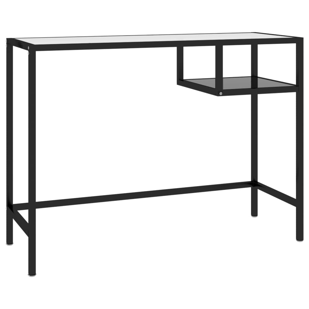 Muebles de oficina escritorio para computadora, color negro, 100 x 36 x 74 cm, escritorios de cristal