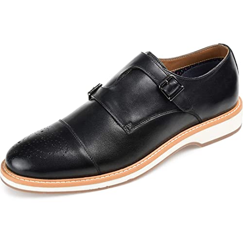 Image of Thomas & Vine Men's Ransom Cap Toe Monk Strap Dress Shoe