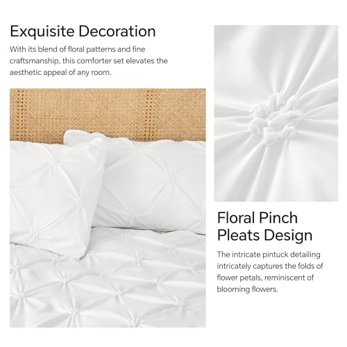 Image of BEDELITE Twin Comforter Set White,Lightweight & Soft Comforter