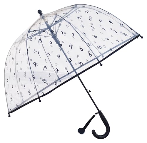 Image of Rainbow Smiling Sun Umbrellas Children Magic Cloud Transparent, See through Dome Umbrella for Children, Umbrella for Girls and Boys, Umbrella for Kids