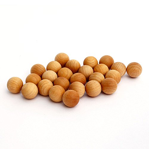 Preisvergleich Produktbild mabro 25x Holzkugeln; 25 mm Durchmesser, ohne Bohrung