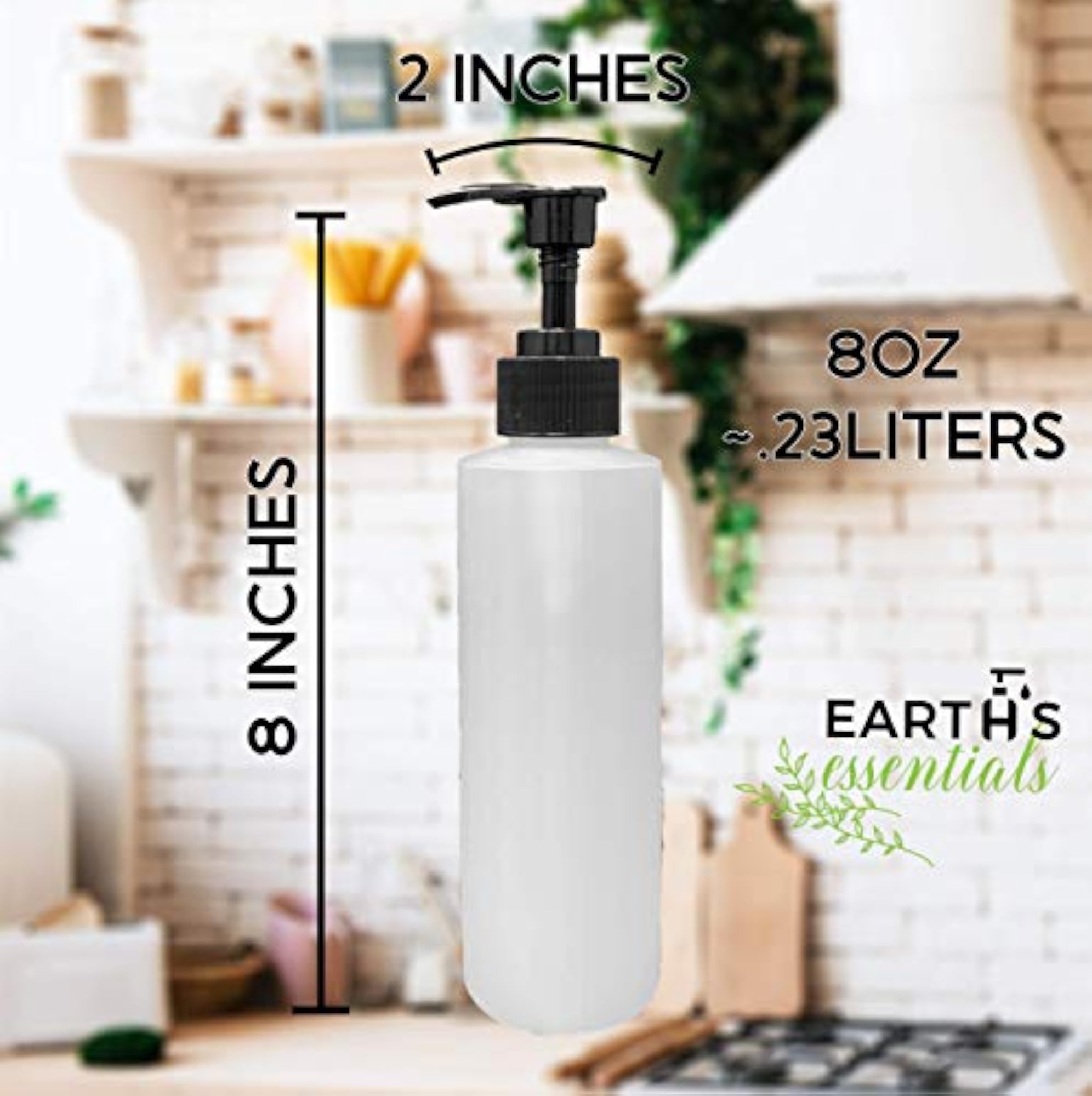 Terra Four Pack of Refillable Pump Bottles
