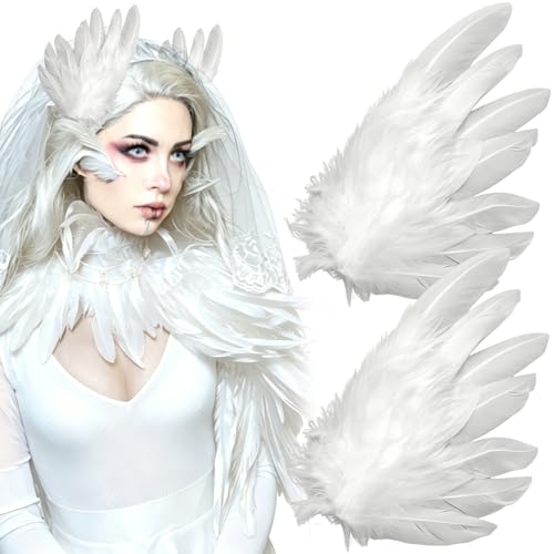 Barrettes plumes corbeau 3D accessoires cheveux pour soirée et cosplay