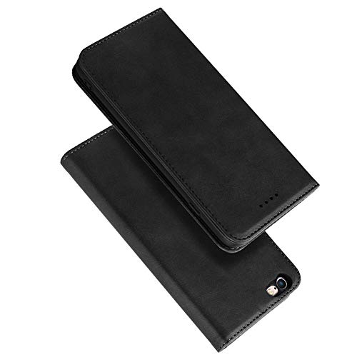 Radoo Cover iPhone 6S / iPhone 6, Flip Custodia Case Vintage PU Pelle Portafoglio [Kickstand][Slot per Schede] con TPU Antiurto Cover a Libro per Apple iPhone 6S / iPhone 6 4,7" (Nero)