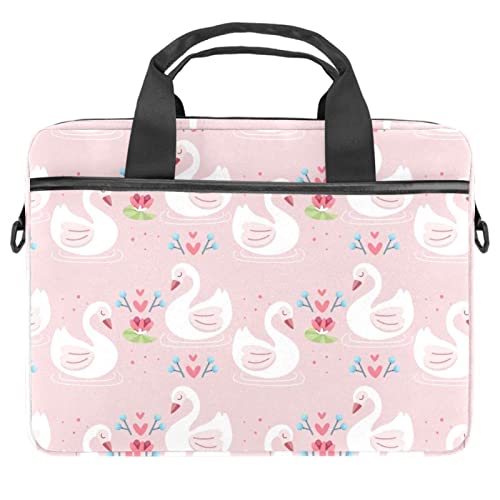 Sacoche pour ordinateur 13-14.5" cygne rose idéale pour le télétravail