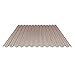 Produktbild Lichtplatte | Wellplatte | Lichtwellplatte | Profil 76/18 | Material Polycarbonat | Breite 1045 mm | Stärke 2,8 mm | Farbe Bronze | Wabenstruktur