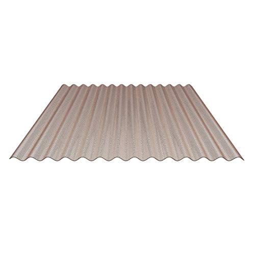 Preisvergleich Produktbild Lichtplatte / Wellplatte / Lichtwellplatte / Profil 76 / 18 / Material Polycarbonat / Breite 1045 mm / Stärke 2,8 mm / Farbe Bronze / Wabenstruktur