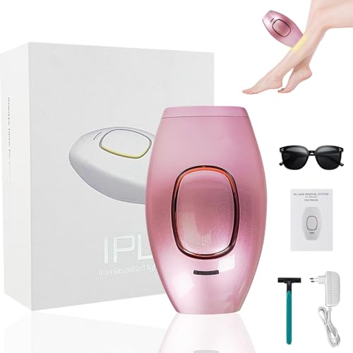 IPL Geräte Haarentfernung, 999,900 Lichtimpulse, 2 Modi, Haarlaser Entferner Dauerhaft, 5 Energiestufen Schmerzfreie Haarentfernung Laser Hair Removal für Damen & Herren, Intimbereich, Körper, Beine