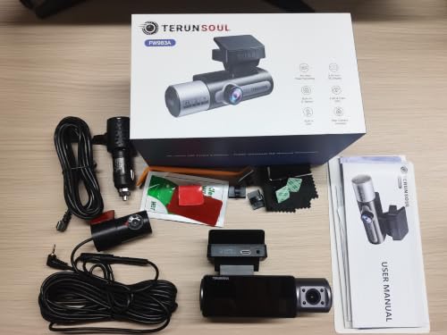 Image of 4K Dash Cam Front and Rear, Full HD 3 Channel Dashcam, Free 128GB Memory Card, Built-in 5.8GHz WiFi Built-in GPS, Collision Sensor, Night Vision, 3.16 inch IPS, 24H Parking Mode(Black)