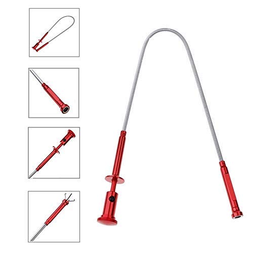 Claw Magnetic Pick-up Tool 4 Claws with Bright LED light Flexible Spring Magnet Grab Grabber Fingers Prongs for garbage pick up,arm extension