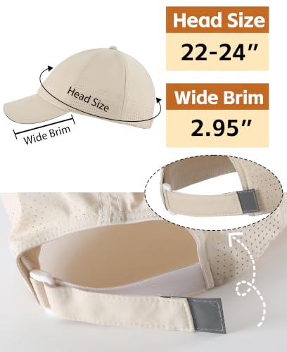 Image of Home Prefer Reflective Water Repellent Quick Dry Airy UPF50+ Sun Hat for Men Women Outdoor Sports Baseball Caps Unisex