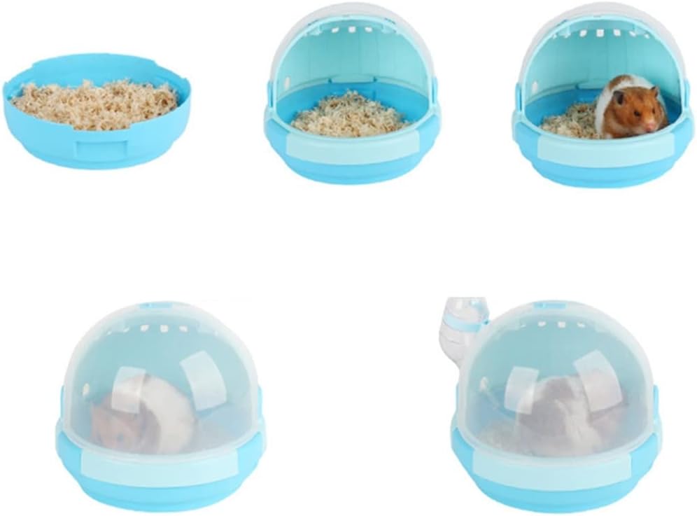 Hamster cage Hamster Cage Small Pet Handheld Hamster Cage Portable Travel Carrier Outdoor Carrying Case Small Animals Cage Small Animal Habitat