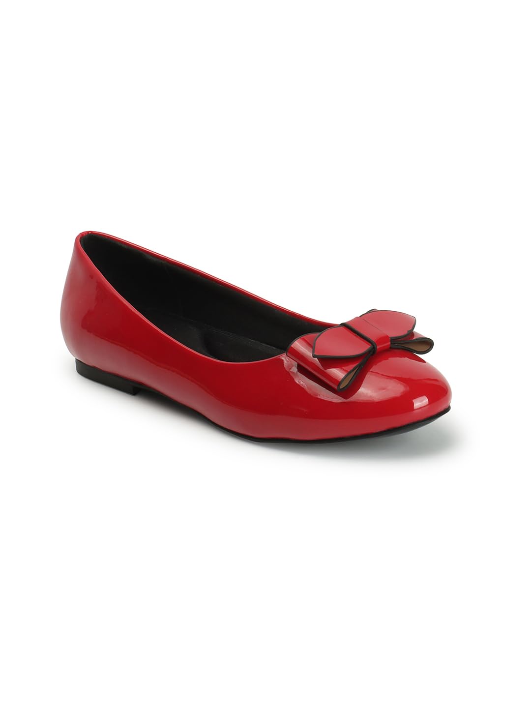 Women's Flats Slip-On Ballerinas with Bow Detail-image-28