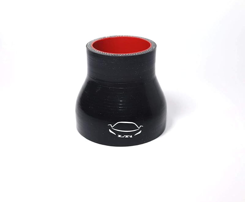 Mangueira redutora de silicone reforçada TenKeAuto 5,08–7,62 cm x 7,62 cm – Preta, 1 unidade