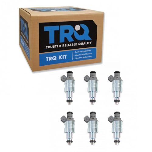 TRQ Fuel Injector Set Compatible with 1996-1998 Jeep Cherokee Grand Cherokee 1997-1998 Wrangler