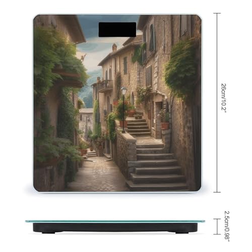 Báscula digital precisa para baño con pantalla LCD grande miniatura 2