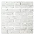 Art3d PVC 3D Wall Panels White Brick Wall Tiles, 19.7" x 19.7" (12 Pack)