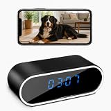 braosusner 1080P HD Clock Hidden Camera WiFi, Indoor Wireless Security Spy Camera with Motion...