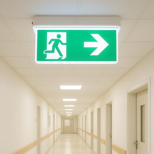 Lampe LED EXIT IP65 boîtier de secours robuste à haute luminosité durable