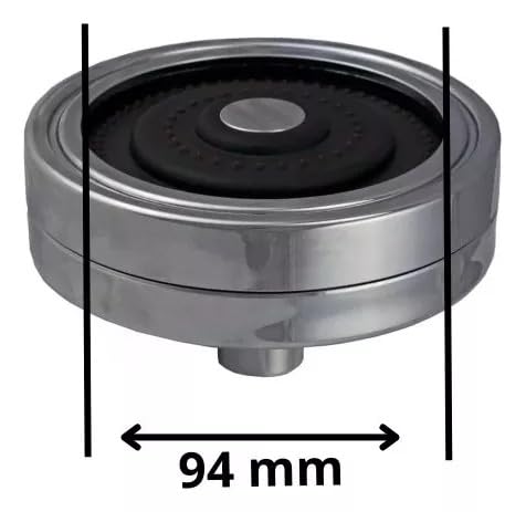 Ducha Redonda Articulável para Aquecedor Solar ou Gás, 12,5 cm, Cromada, Conexão 1/2