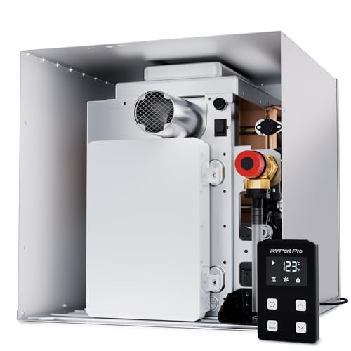 Image of Tankless Water Heater for RVs, High Altitude, Propane, 12V DC | Instant Endless Hot Water, 3 Door Size Options for RV Retrofits, High Altitude Ready, Remote Control Included