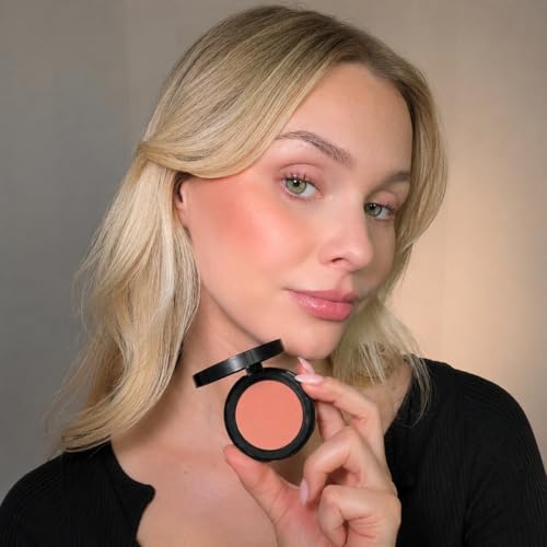 Image of Sandstone Scandinavia Hypoallergenic Pressed Powder Blush (Naked Tan) | Lightweight, Long-Lasting, Vegan