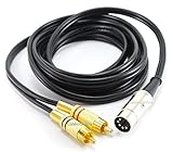CablesOnline 9ft 5-Pin Din Male to 2-RCA Male Professional Grade Audio Cable for Bang & Olufsen, Naim, Quad...Stereo Systems (BO-209K)