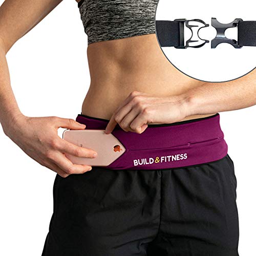 Ceinture de Course, Fermeture Entièrement réglable, Ceinture de Fitness, Porte-clés. Compatible avec iPhone 7 Plus, Unisexe, Convient pour la Course