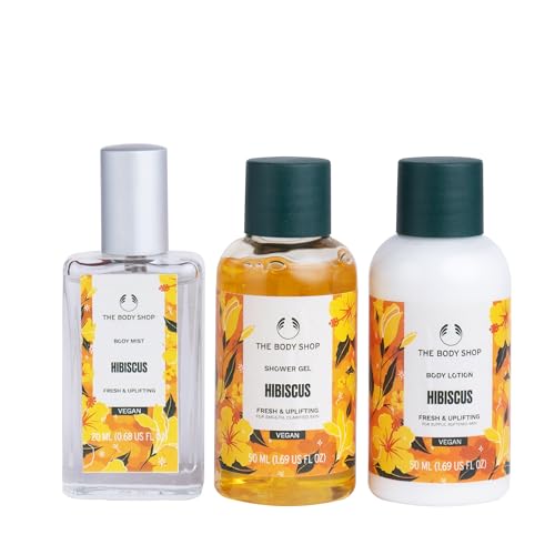 Image of The Body Shop Hibiscus Shower Gel, Body Lotion & Body Mist Gift Set