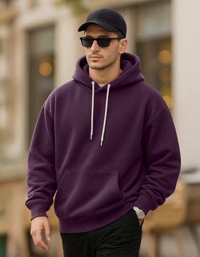 Image of Veirdo 280 GSM Cotton Fleece | Hooded Neck Full Sleeve | Regular Fit Sweatshirt | Solid Hoodie for Men | Sizes: S to 3XL