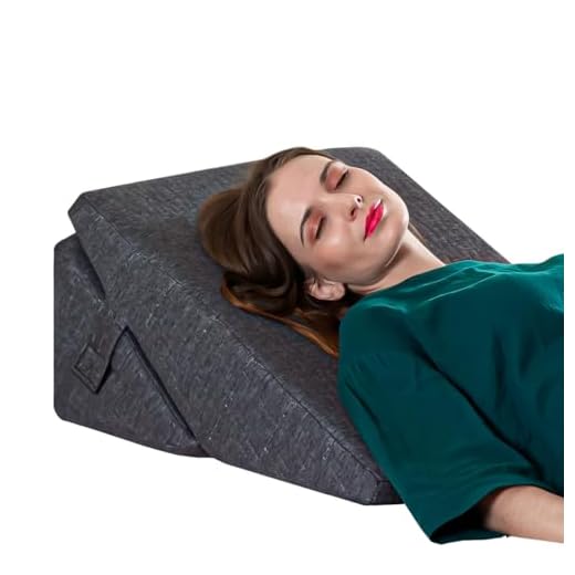 The White Willow Orthopedic Memory Foam Adjustable Bed Wedge Pillow for Back Support, Sleeping, Acid Reflux, Leg Support and Elevation with Removable Cover (24