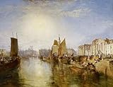 bateau dieppe tarif  The Harbor of Dieppe William Turner 03536 Impression sur toile Motif bateau de couloir
