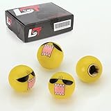 LST 4X Ventilkappen Reifenventil Kappen Smiley Ärger Sonnenbrille KFZ PKW LKW