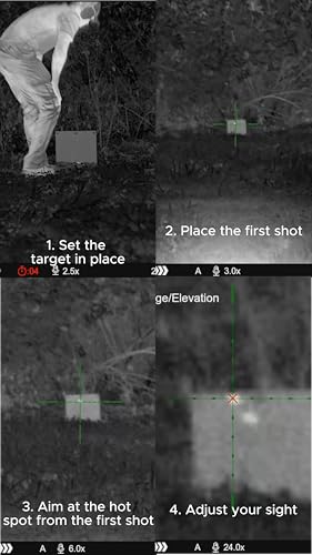 IR.Tools Speedy Zero Thermal Target for Thermal Scopes, Reusable Two-Shot Zeroing Design, 13\" x 13\" - Thumbnail 4