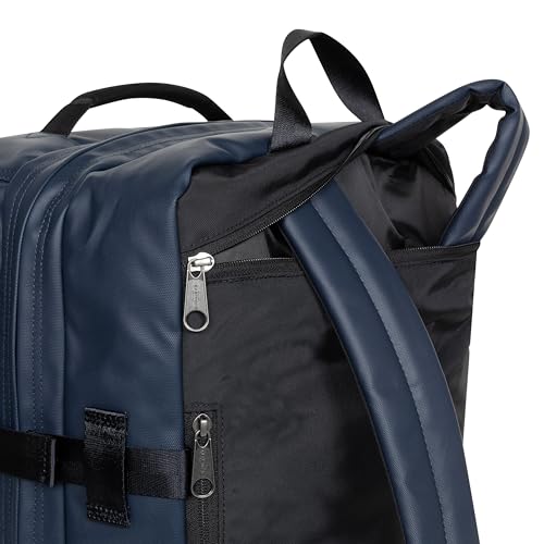 Image of Eastpak Travelpack - 42L Cabin-Size 2-in-1 Duffel, Convertible Backpack, 17-inch Laptop Sleeve, Two Compartments & Adjustable Straps, Tarp Navy