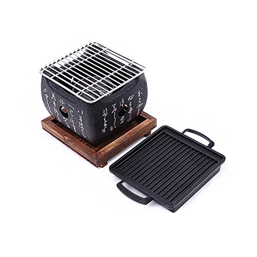 Japanisch-Koreanischer Grillofen Mit Backblech, Holzkohlegrill Aus Aluminiumlegierung, Grillofen Mit Alkoholherd, Tragbares Partyzubehör