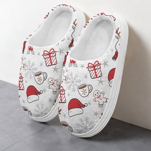 Slippers for Women Indoor Washable Comfortable Bedroom Slippers Women House Home Winter Shoes with Anti-Skid Sole4