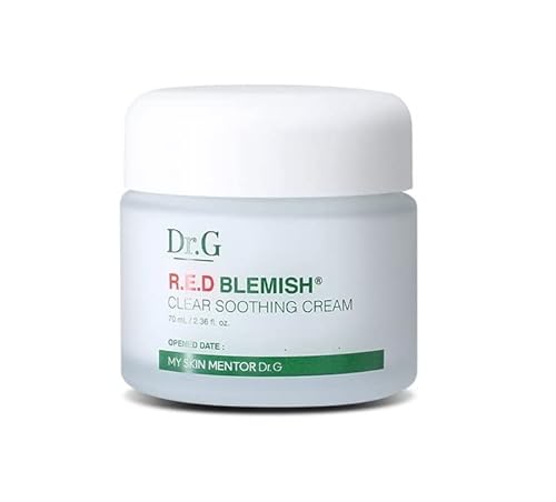 RED Blemish Clear Soothing Cream (70ml 2.36 oz) Moisturizing Recovery Cream for Dr.G R.E.D 5-Cica Complex