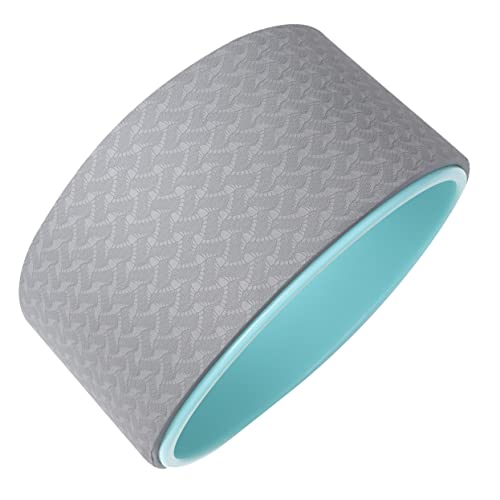 POPETPOP 10.5 Inch Yoga Wheel for Backbend Essential Pilates Tool Anti-slip Fitness Roller for Inner/outer Thighs Upper Arms Chest