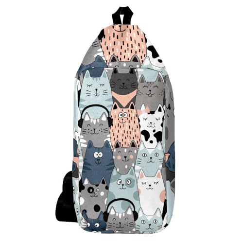 Sac à dos à bandoulière de voyage mixte avec attache lunettes
