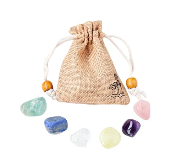 Namzi 1 Set of Natural Crystal raw Stone, Twelve Zodiac Cloth Bag Set, Aries DIY Crystal Mineral Specimen, Children's Gift Ornament